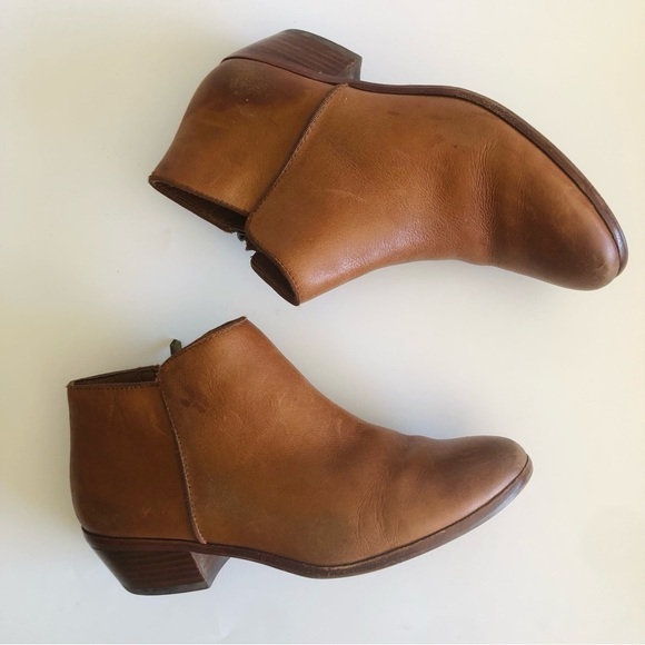 Sam Edelman Petty Cognac Booties 6.5 Wide - Picture 8 of 16